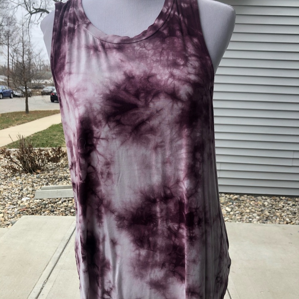 Tie dye muscle tank